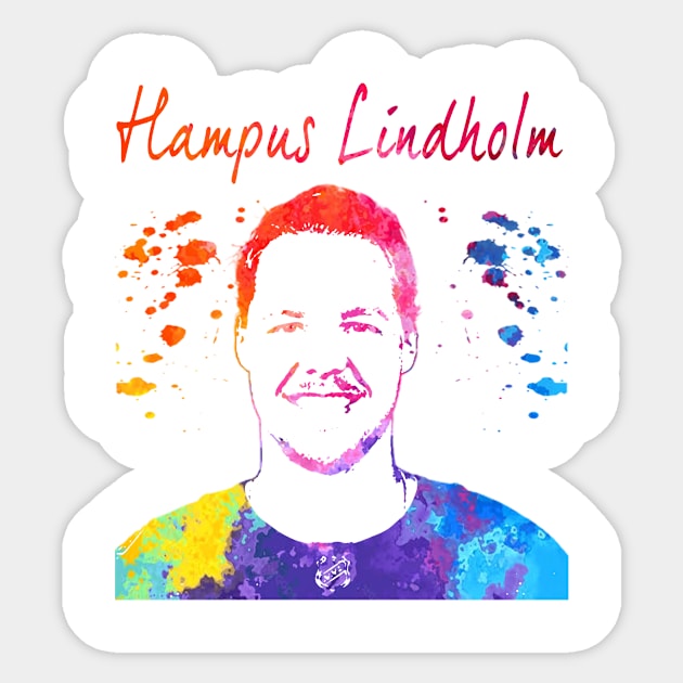 Hampus Lindholm Sticker by Moreno Art